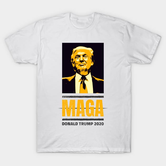 Donald Trump 2020 MAGA T-Shirt by DUCO